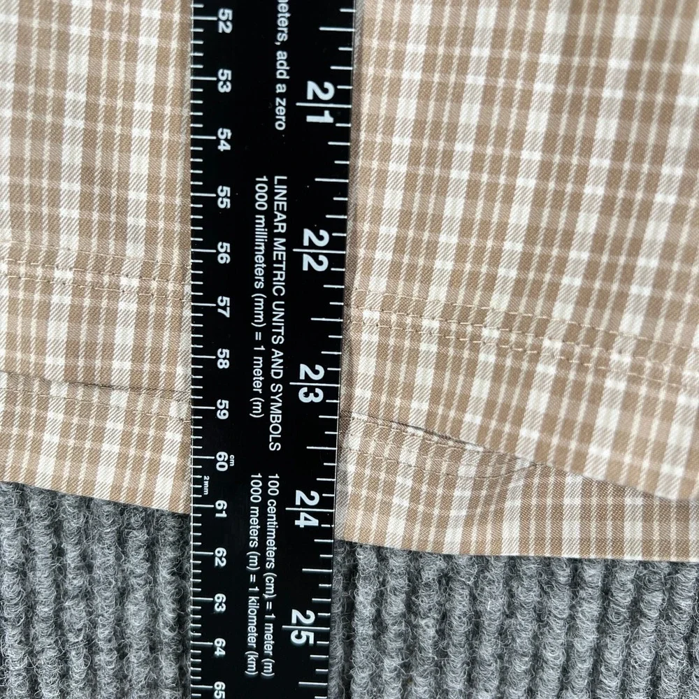 Adidas Mens Shorts 40 Brown Plaid Chino Golf 11